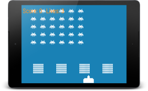 Space Invaders with shelters added