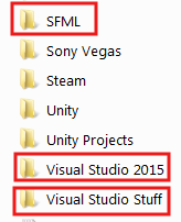 sfml_visual_studio_folder_structure