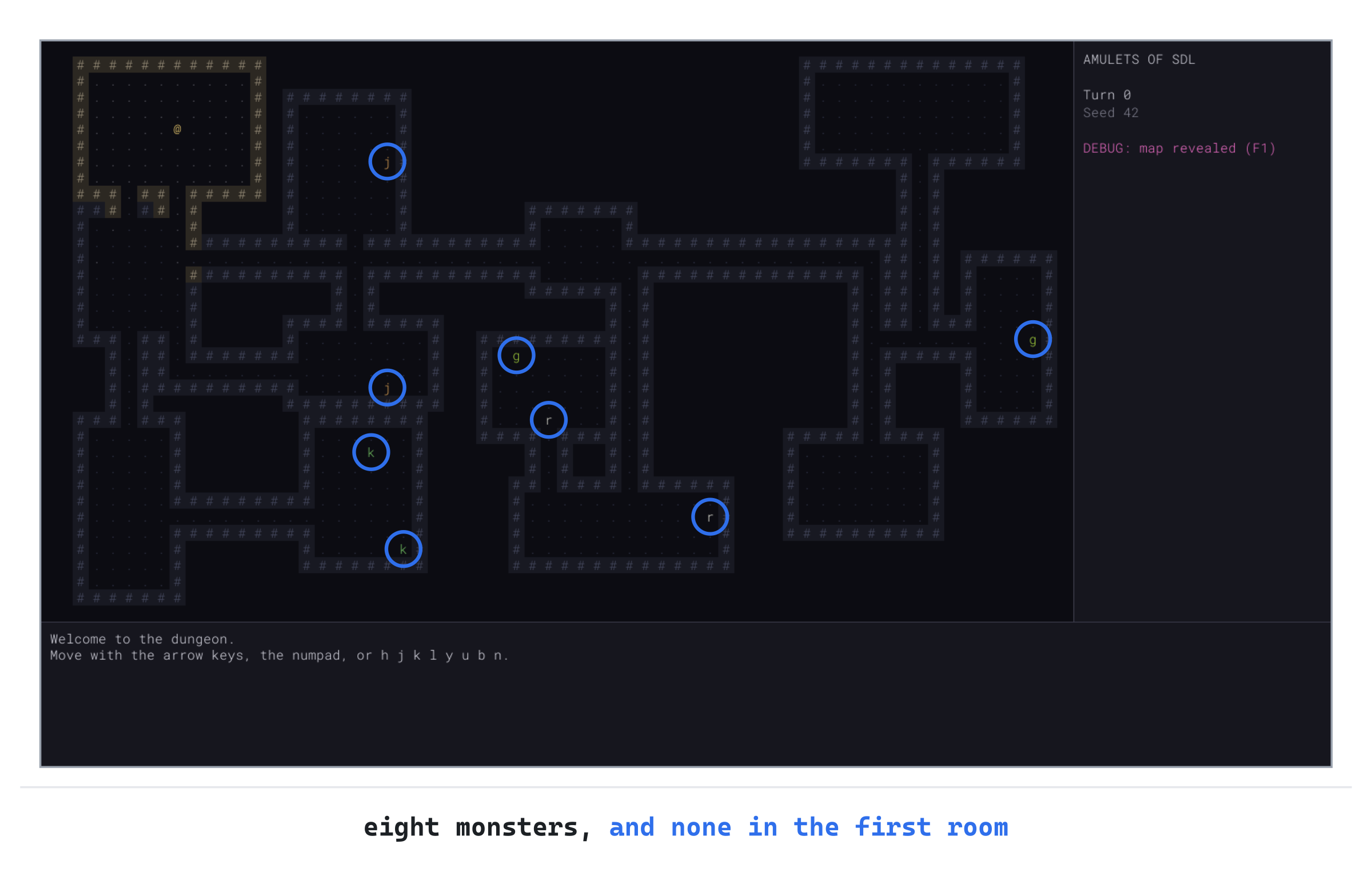 Seed 42's monsters, revealed with F1