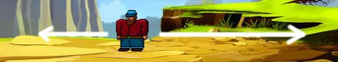 Screenshot of the simple game engine running, showing Bob the character sprite on a background.